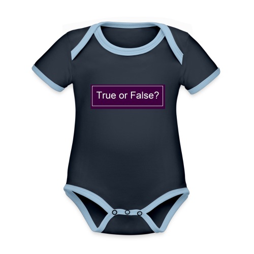 True or False? - Baby Bio-Kurzarm-Kontrastbody