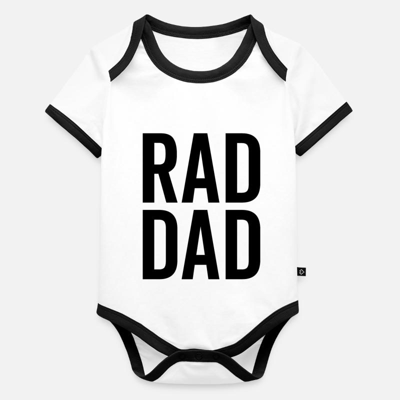 Papa Rad Body Bébé bio contrasté manches courtes