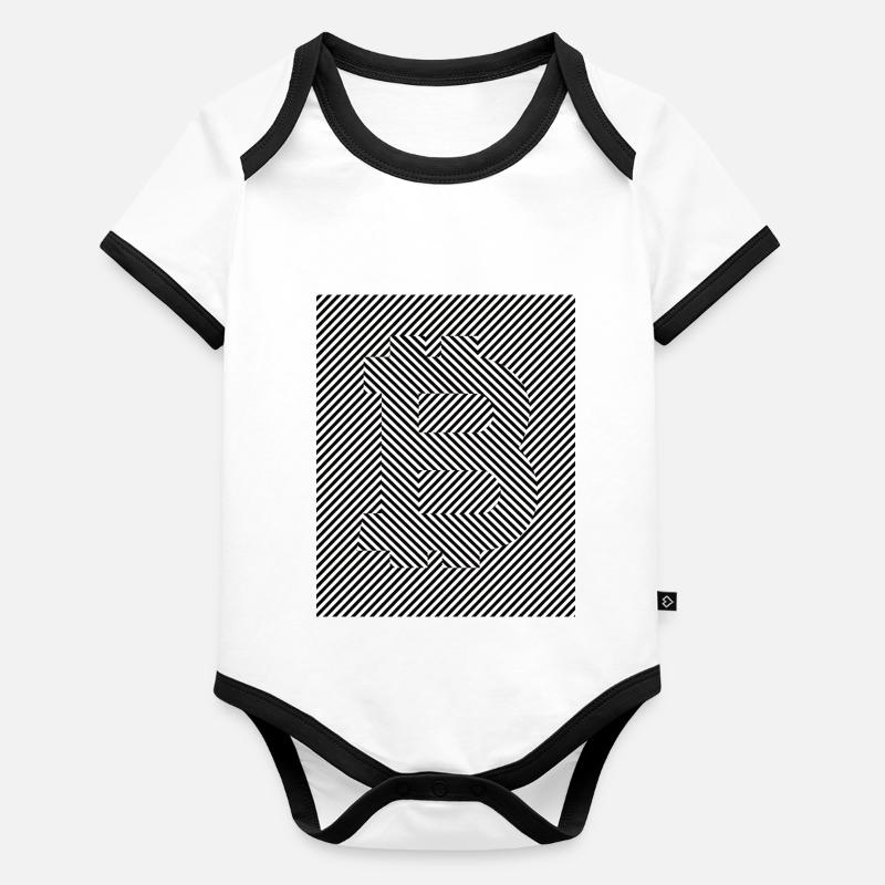 Bitcoin Strips Baby Bio-Kurzarm-Kontrastbody