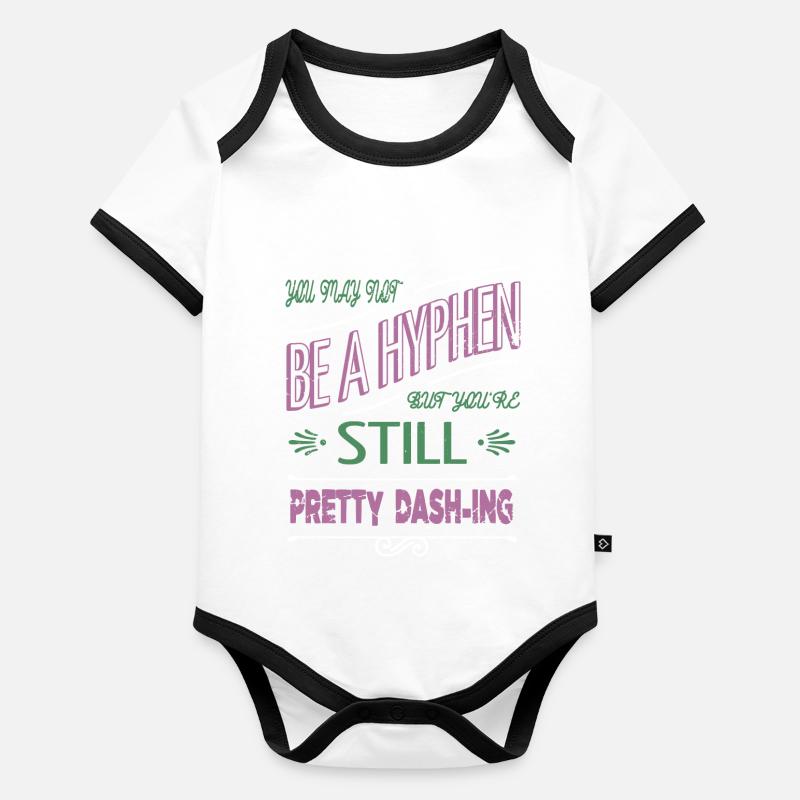 humor relationship funny geek feminism Organic Baby Contrasting Bodysuit
