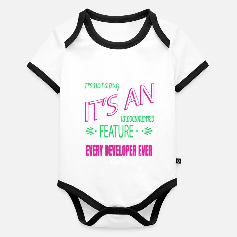 gift idea statement Baby Bio-Kurzarm-Kontrastbody