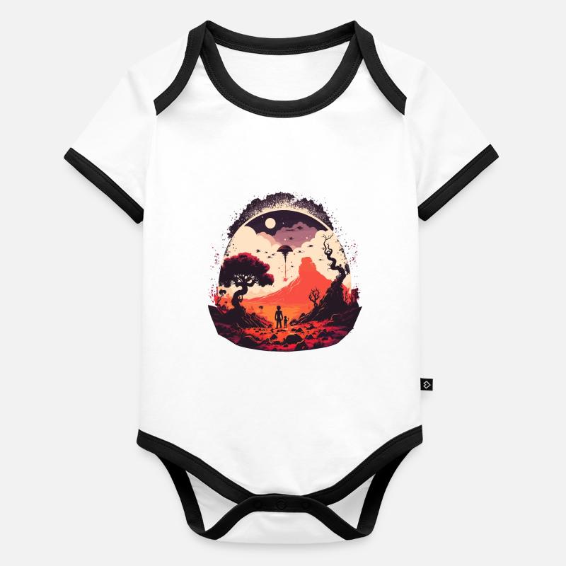 its out there Organic Baby Contrasting Bodysuit