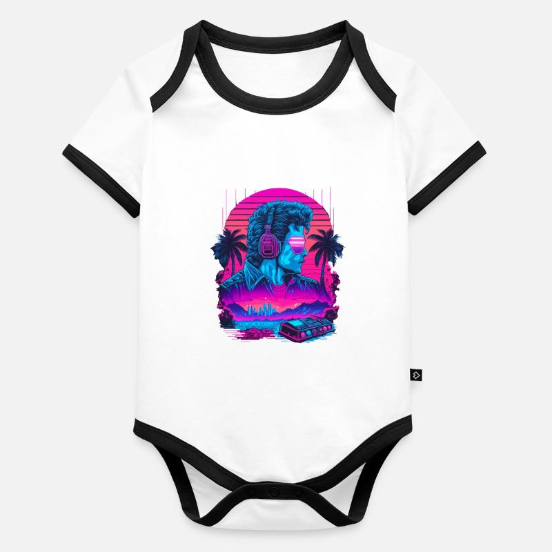 Vaportrap Baby Bio-Kurzarm-Kontrastbody