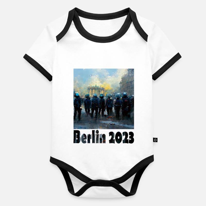 Le nouveau Mitte 10 de Berlin Body Bébé bio contrasté manches courtes