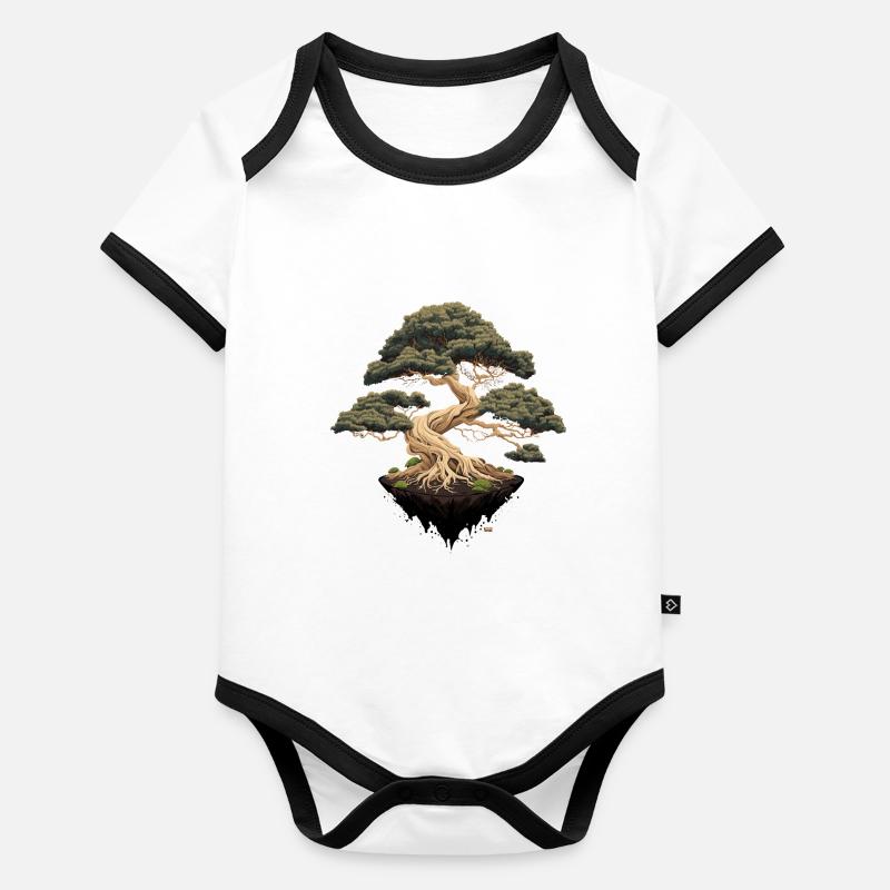 Bonsai Style Organic Baby Contrasting Bodysuit