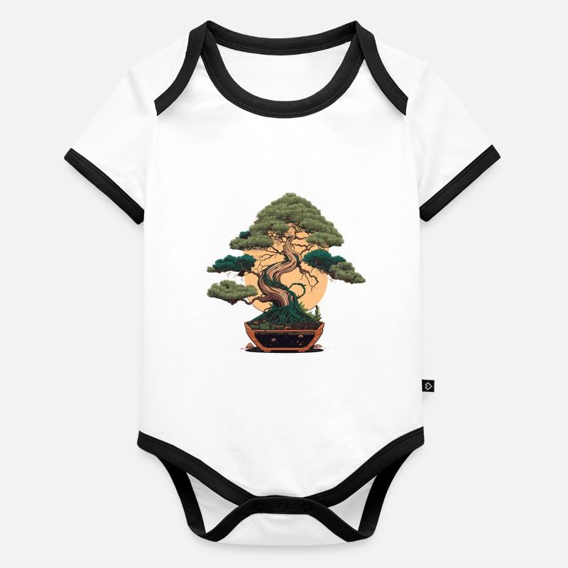 Bonsai Wonders Organic Baby Contrasting Bodysuit