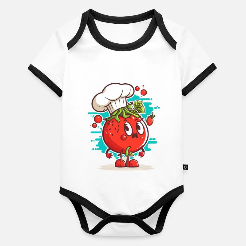 Saucy Kitchen Organic Baby Contrasting Bodysuit