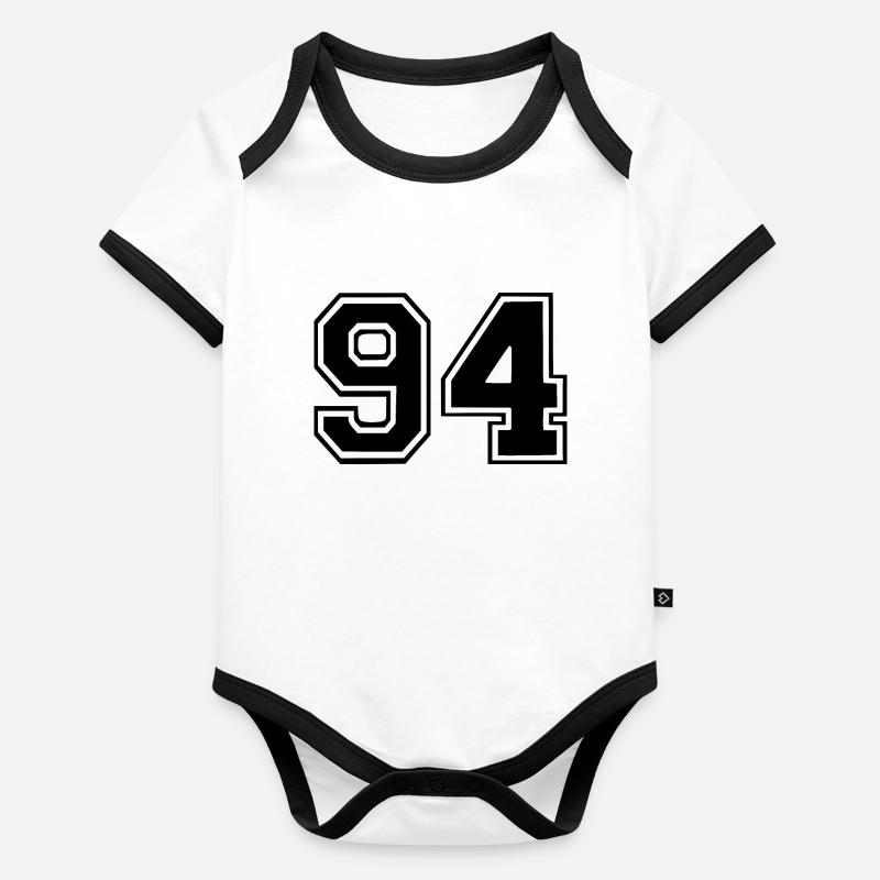 94 Body Bébé bio contrasté manches courtes