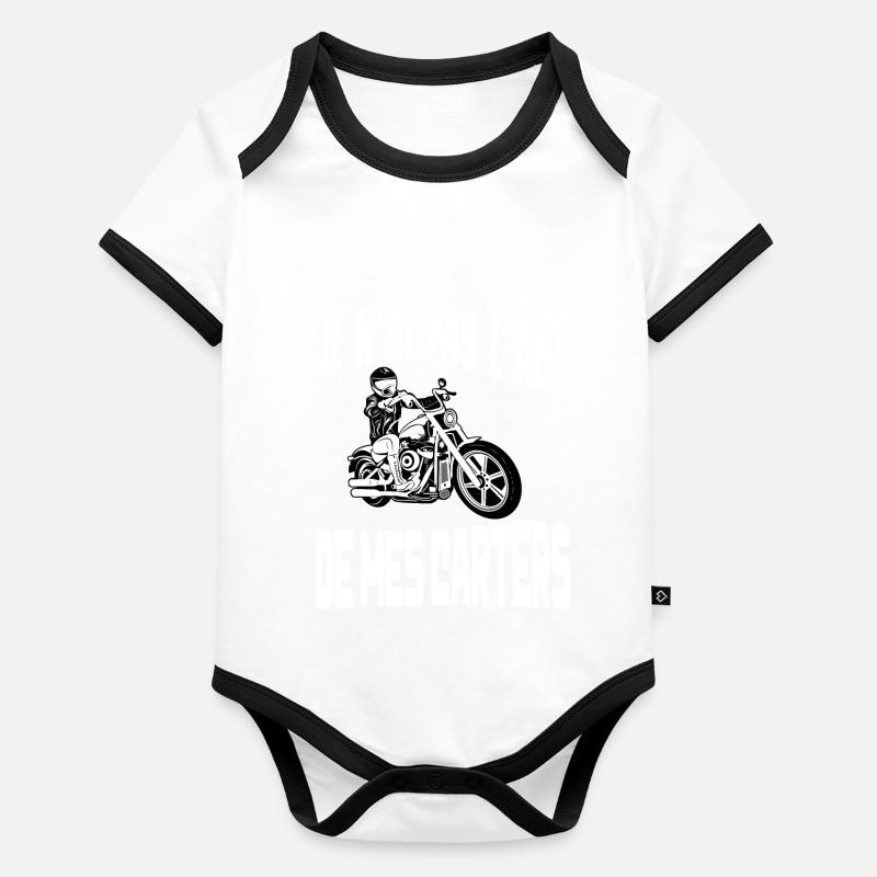 je n'ai pas l'âge de mes carters Body Bébé bio contrasté manches courtes