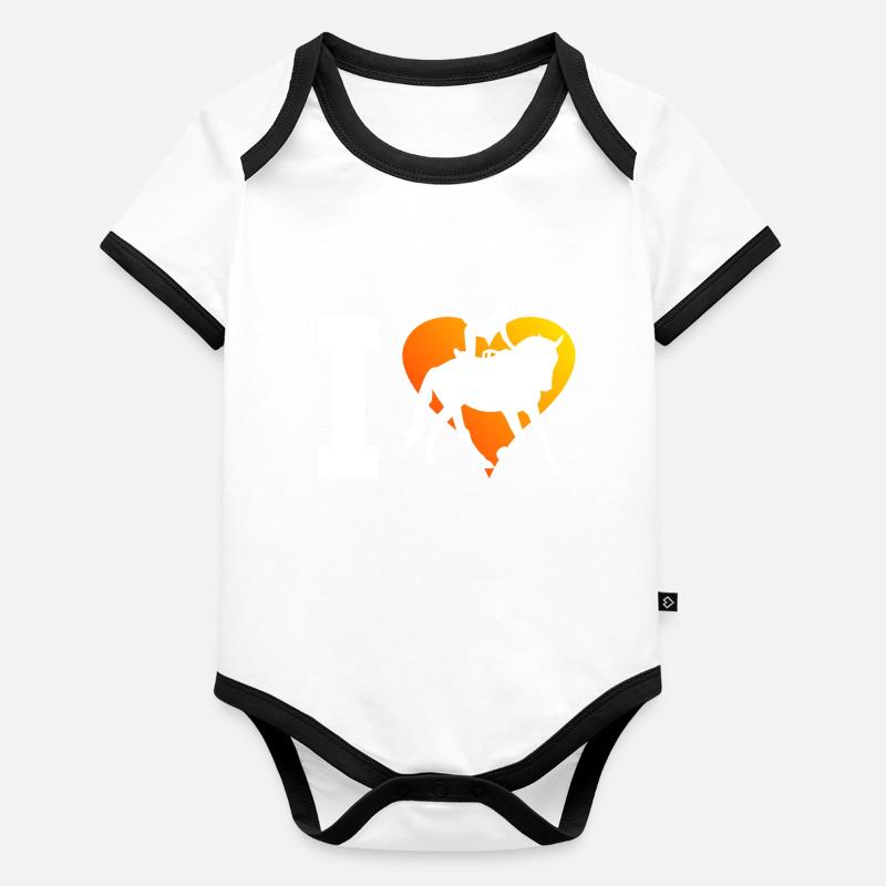 Team Vaulting Vaulting Equestrian Art Organic Baby Contrasting Bodysuit