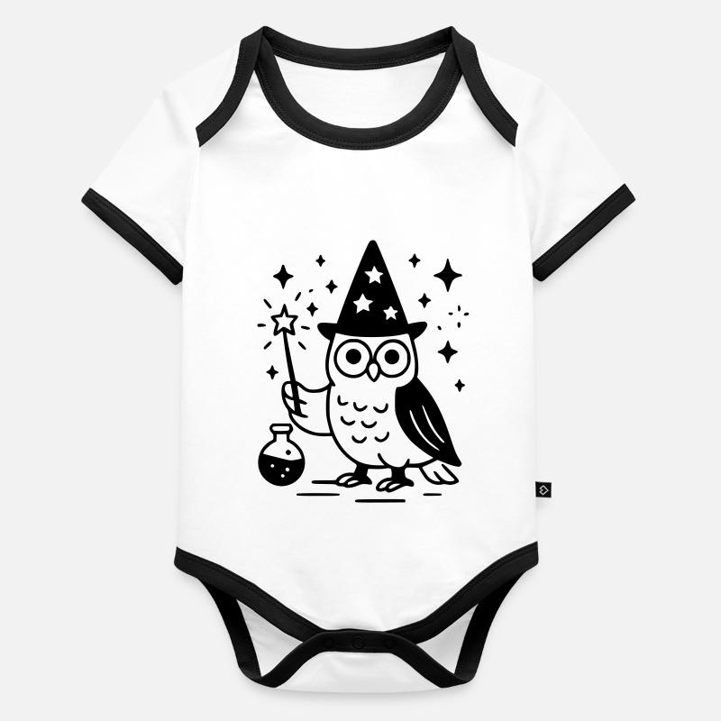 Baby Bio-Kurzarm-Kontrastbody