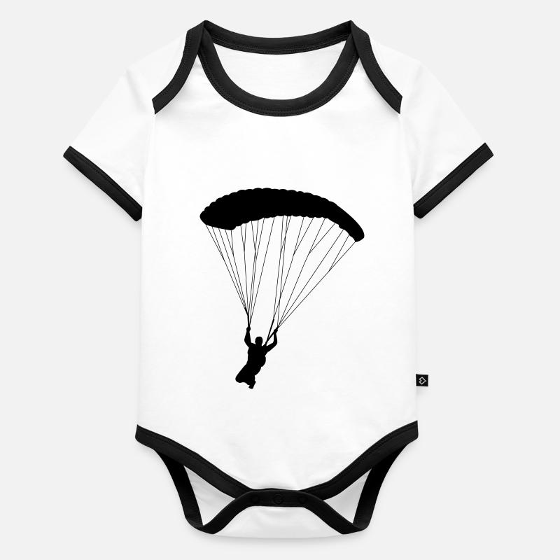 Kappe_sw Baby Bio-Kurzarm-Kontrastbody