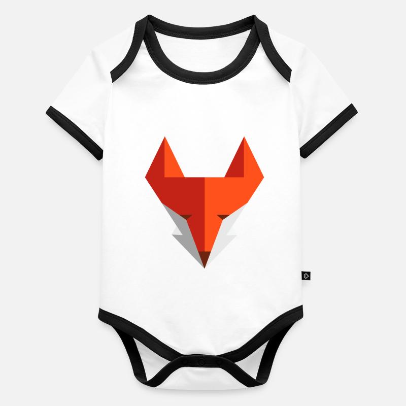 Fuchs Baby Bio-Kurzarm-Kontrastbody