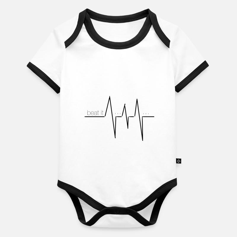 Beat It! Organic Baby Contrasting Bodysuit