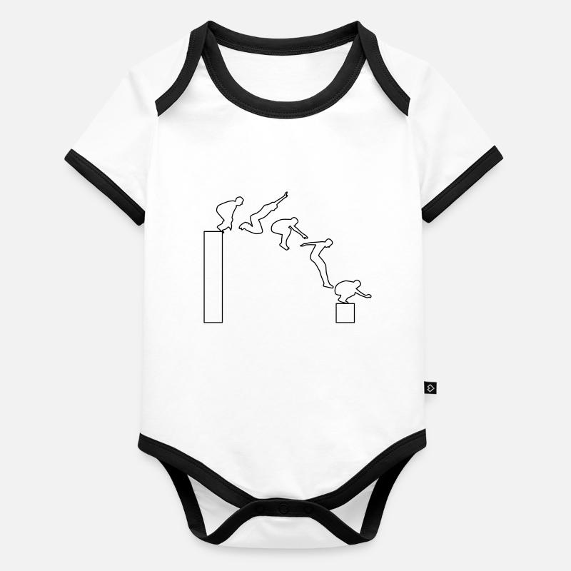 Parkour Organic Baby Contrasting Bodysuit