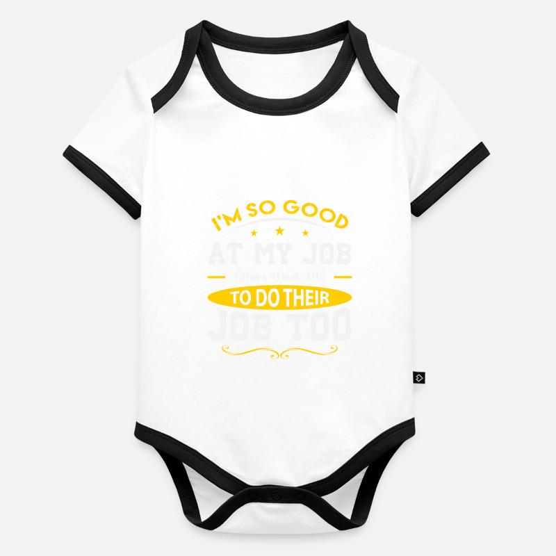 emploi Body Bébé bio contrasté manches courtes