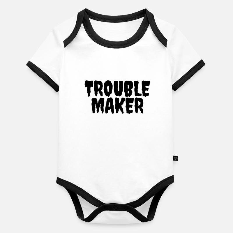 Trublion Body Bébé bio contrasté manches courtes
