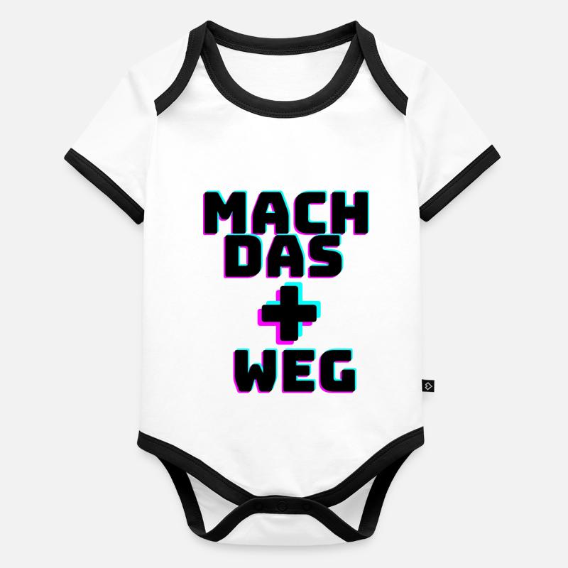 Mach das Plus weg - Tiktok Trend Baby Bio-Kurzarm-Kontrastbody