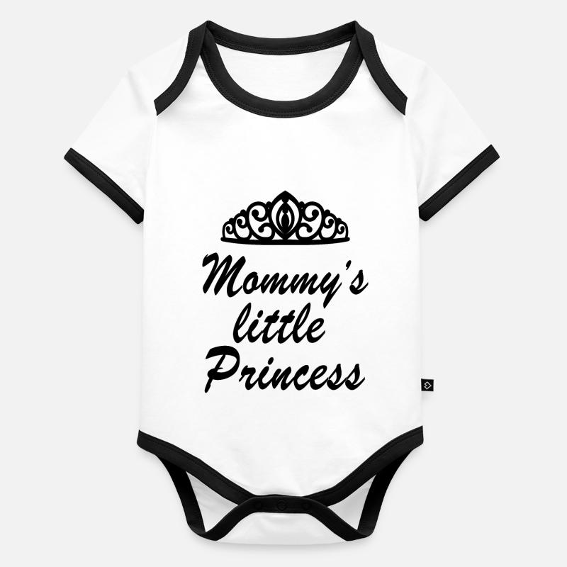 La petite princesse de maman Body Bébé bio contrasté manches courtes