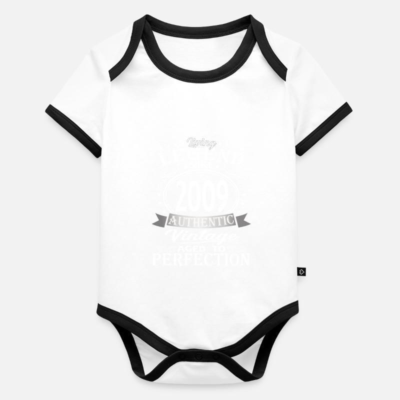 Lebende Legende 2009 Baby Bio-Kurzarm-Kontrastbody
