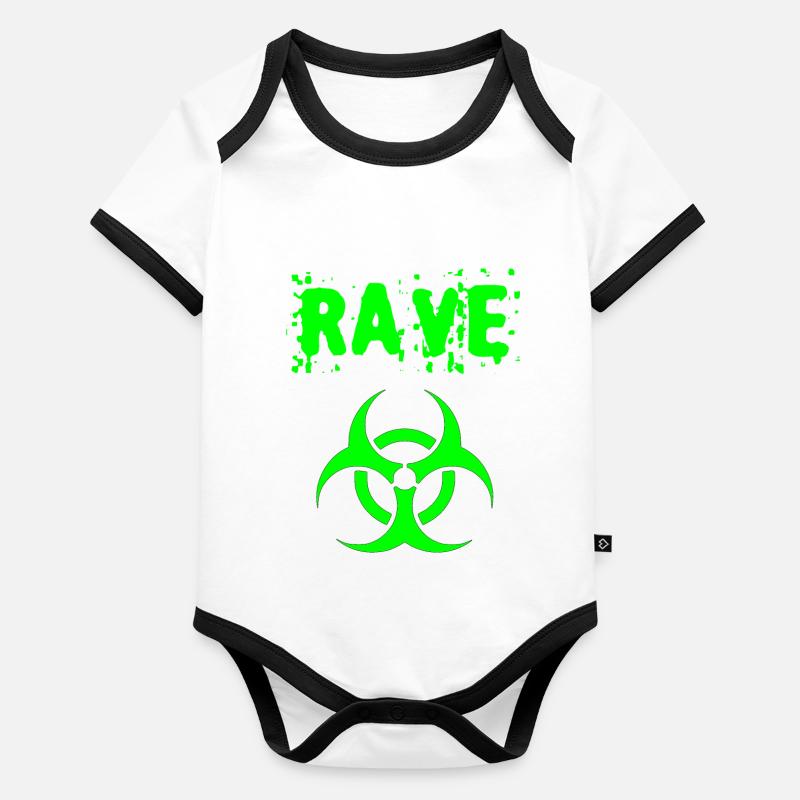 rave Organic Baby Contrasting Bodysuit