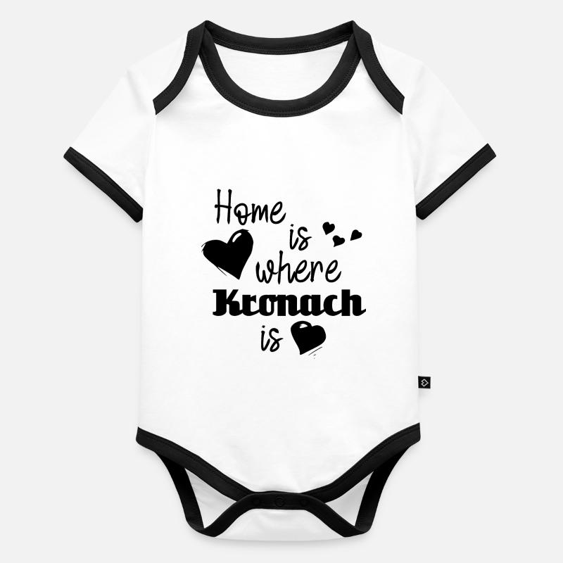 Zuhause in Kronach - Home is where Kronach is Baby Bio-Kurzarm-Kontrastbody