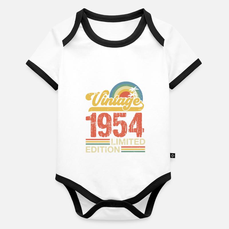 1954 Organic Baby Contrasting Bodysuit