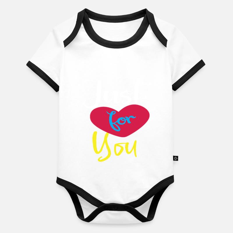 Just for you Organic Baby Contrasting Bodysuit