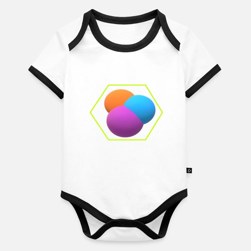 Molécule Body Bébé bio contrasté manches courtes