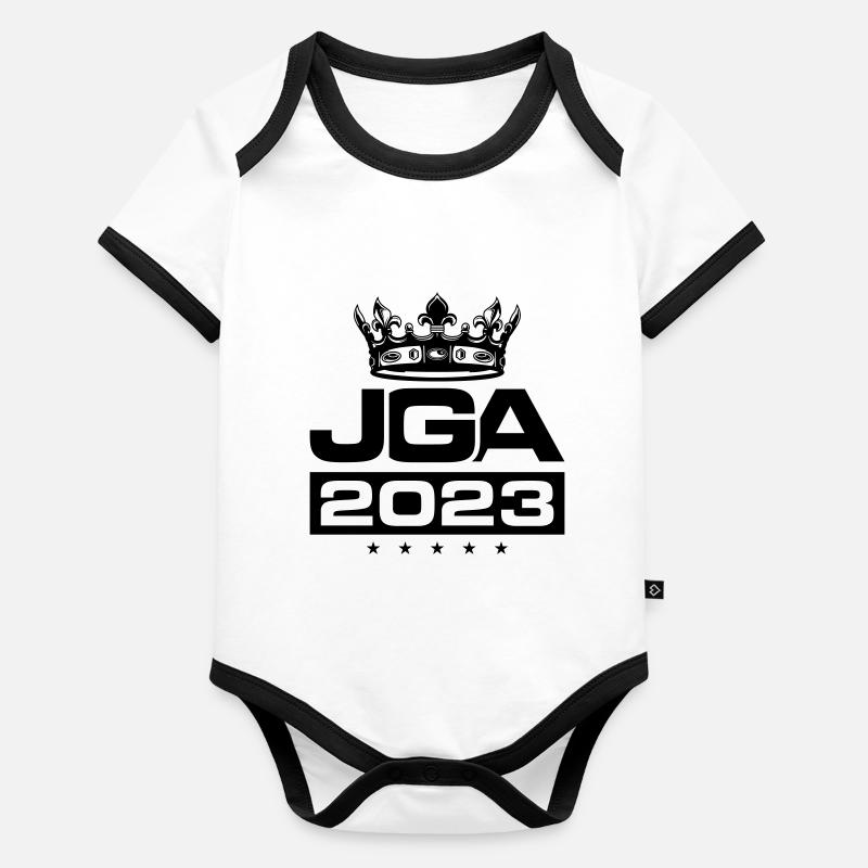 Jga 2023 Bachelor Party Organic Baby Contrasting Bodysuit