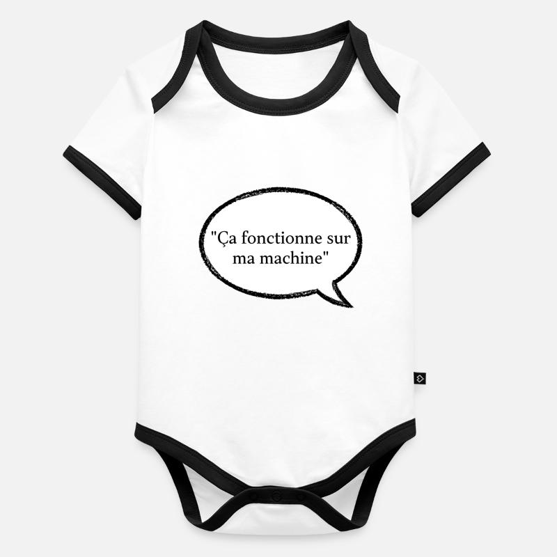 ça fonctionne sur ma machine Body Bébé bio contrasté manches courtes