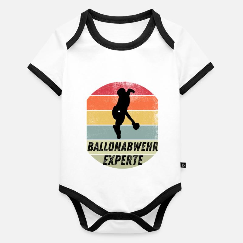 Ballonabwehrexperte Baby Bio-Kurzarm-Kontrastbody