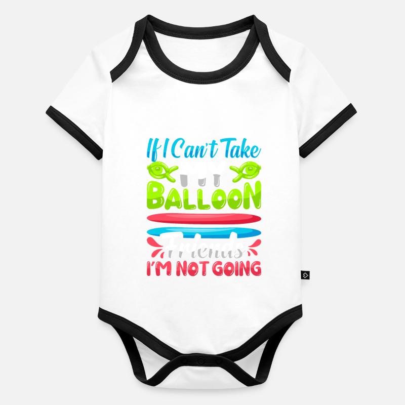 Conception de ballon de fête Body Bébé bio contrasté manches courtes