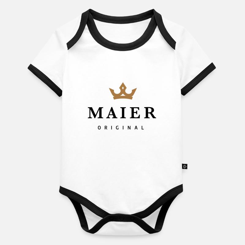 Maier Baby Bio-Kurzarm-Kontrastbody