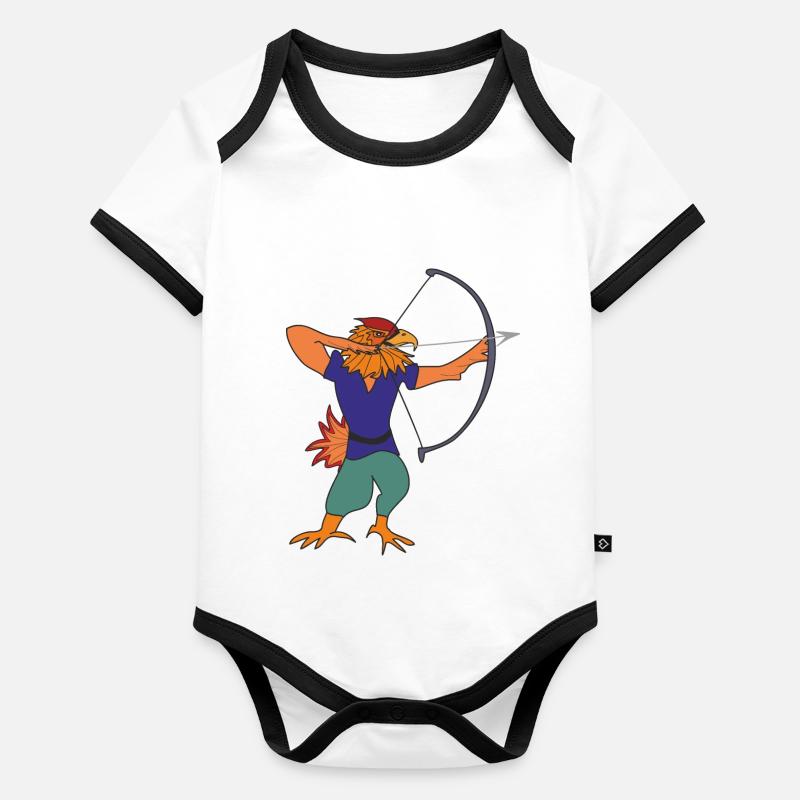 Eagle Archer Organic Baby Contrasting Bodysuit