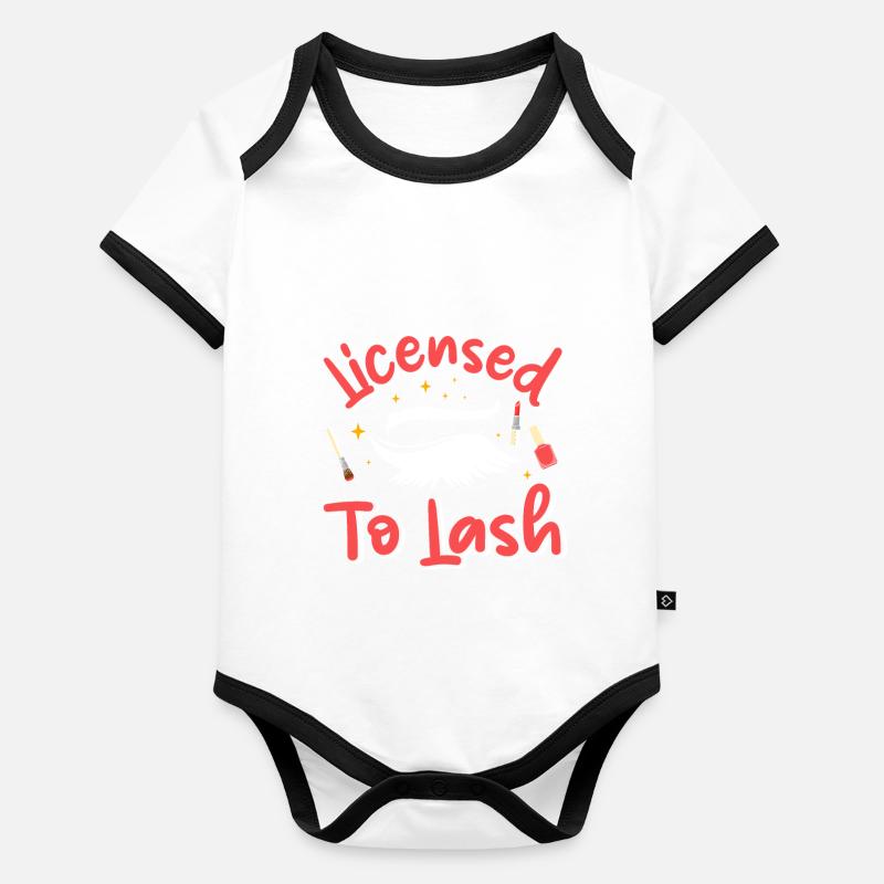 Lash Tech Organic Baby Contrasting Bodysuit