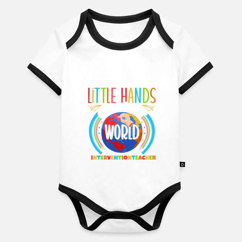 Intervention Teacher, Intervention specialist Baby Bio-Kurzarm-Kontrastbody