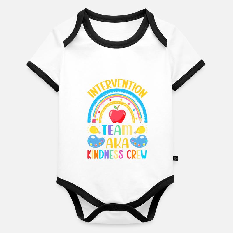 Intervention Teacher, Intervention specialist Baby Bio-Kurzarm-Kontrastbody