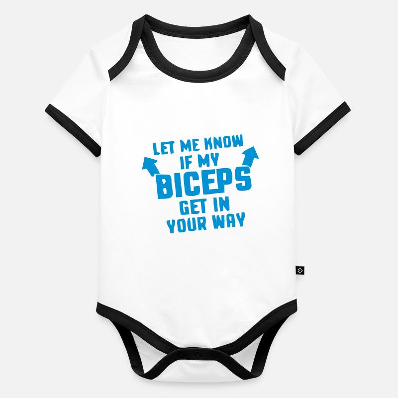 My Biceps in your way? Body Bébé bio contrasté manches courtes