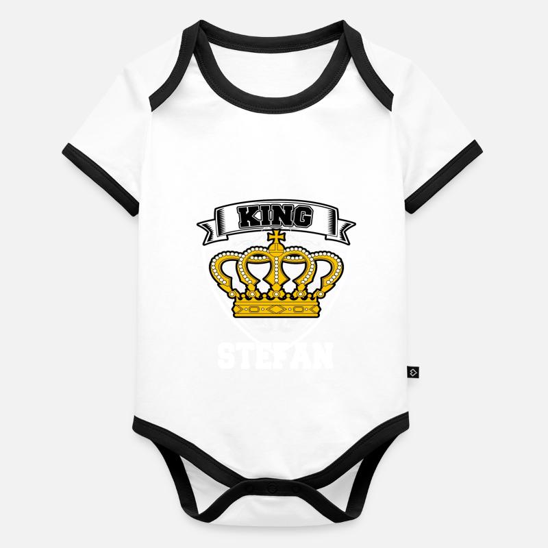 King STEFAN Organic Baby Contrasting Bodysuit