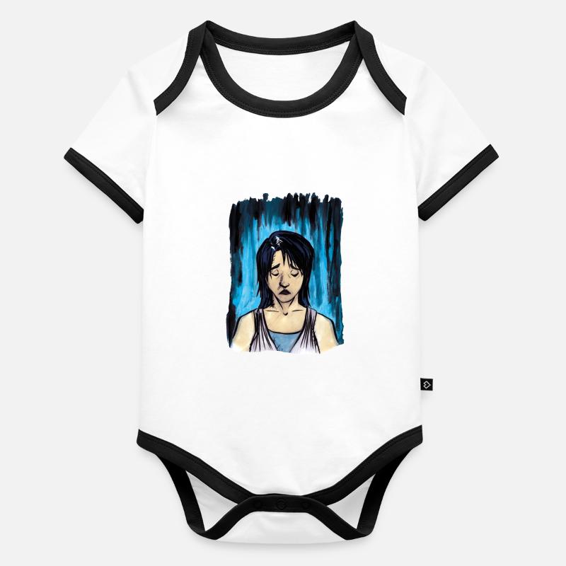 Sadness Organic Baby Contrasting Bodysuit