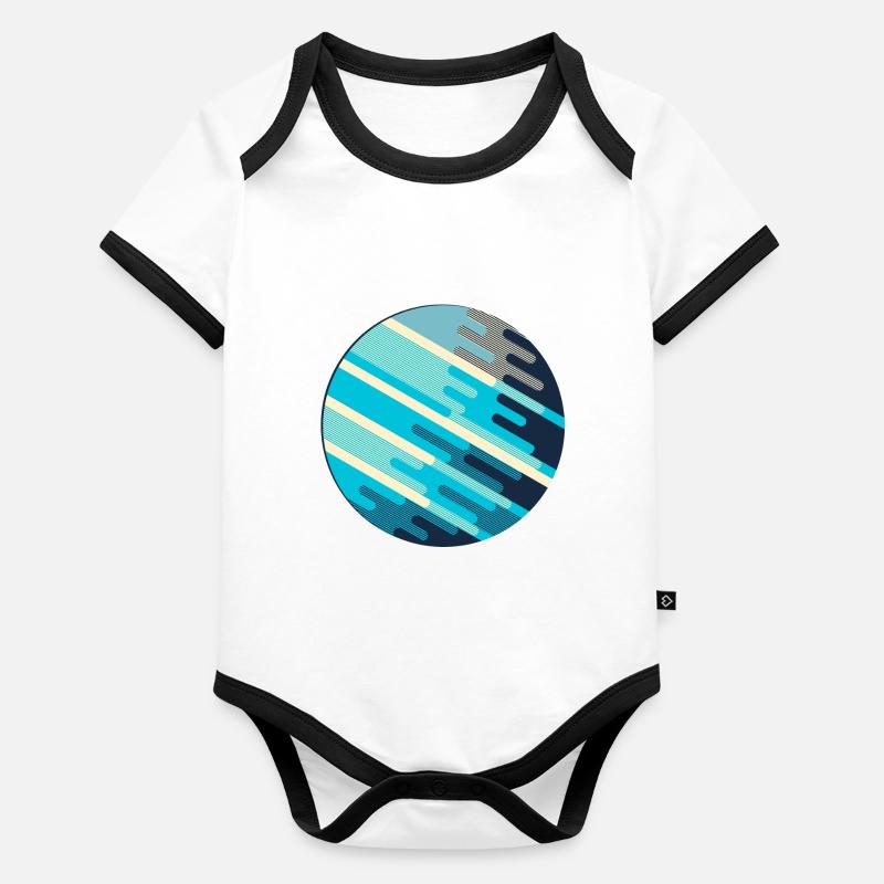 Planet Baby Bio-Kurzarm-Kontrastbody