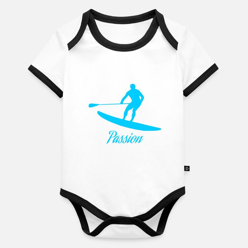 SUP Baby Bio-Kurzarm-Kontrastbody