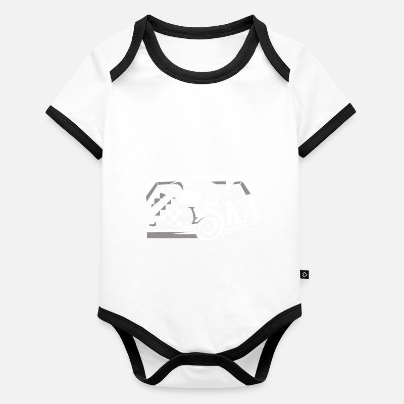 Ska reggae Organic Baby Contrasting Bodysuit