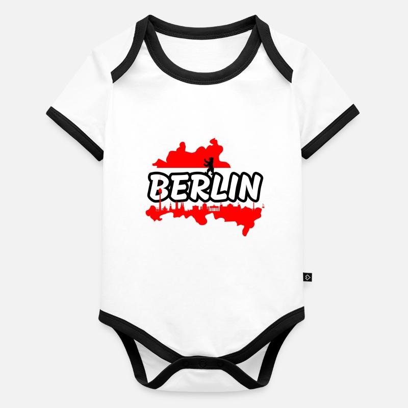 Berlin Body Bébé bio contrasté manches courtes