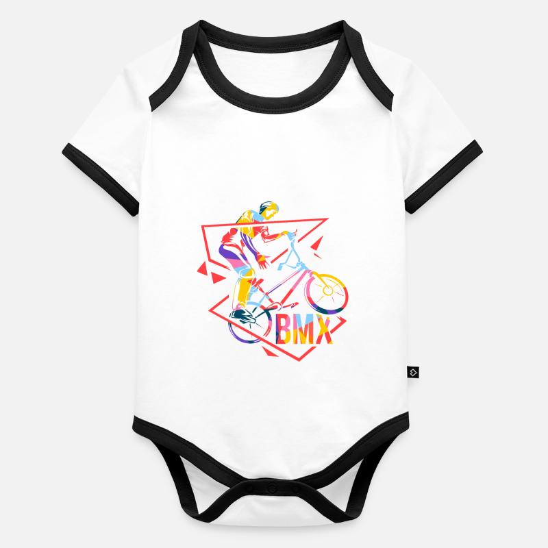 BMX polygon Organic Baby Contrasting Bodysuit