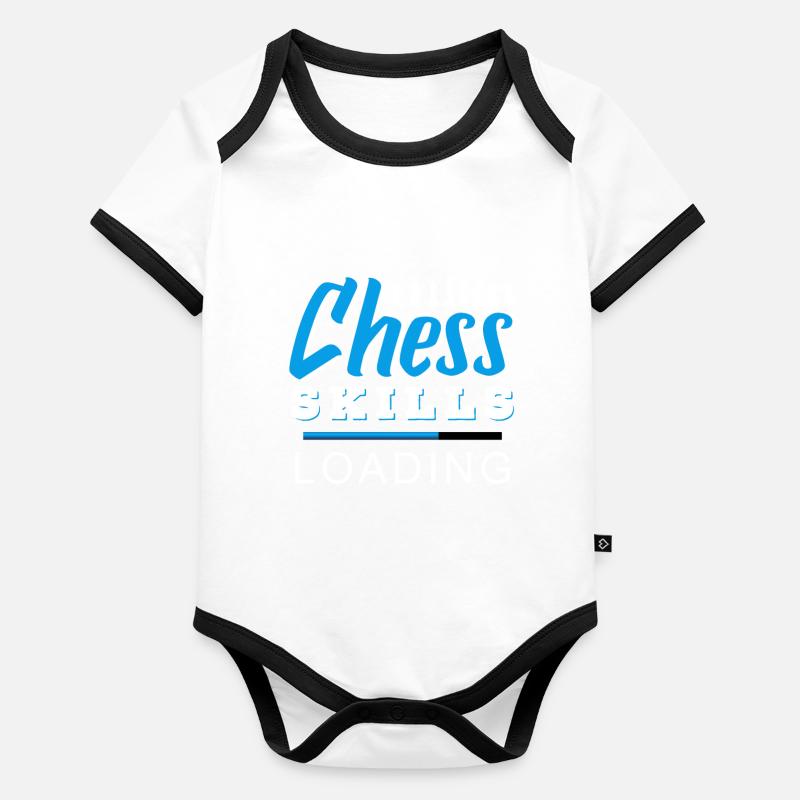 Chess Organic Baby Contrasting Bodysuit