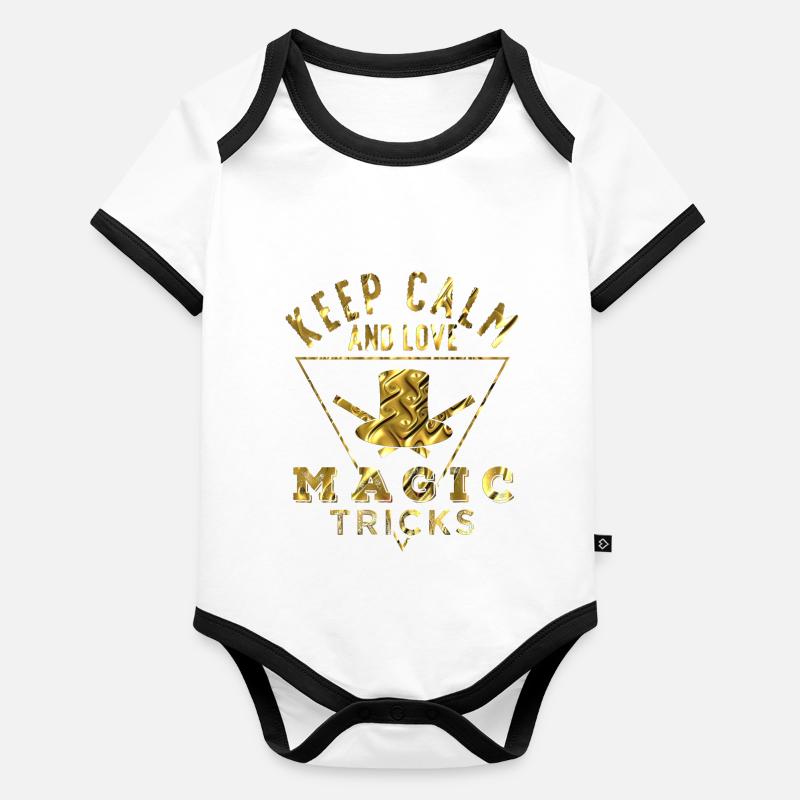 Magie Baby Bio-Kurzarm-Kontrastbody