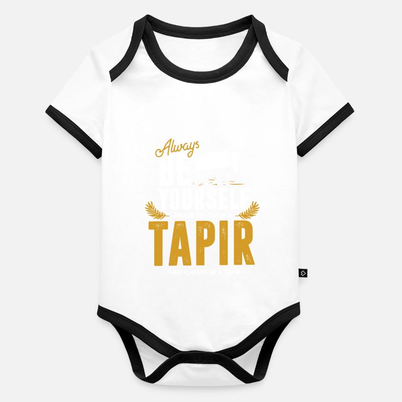 Tapire Baby Bio-Kurzarm-Kontrastbody