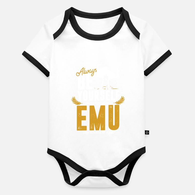 emu Organic Baby Contrasting Bodysuit